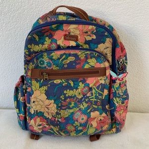 SAKROOTS FLORAL BUTTERFLY BACKPACK